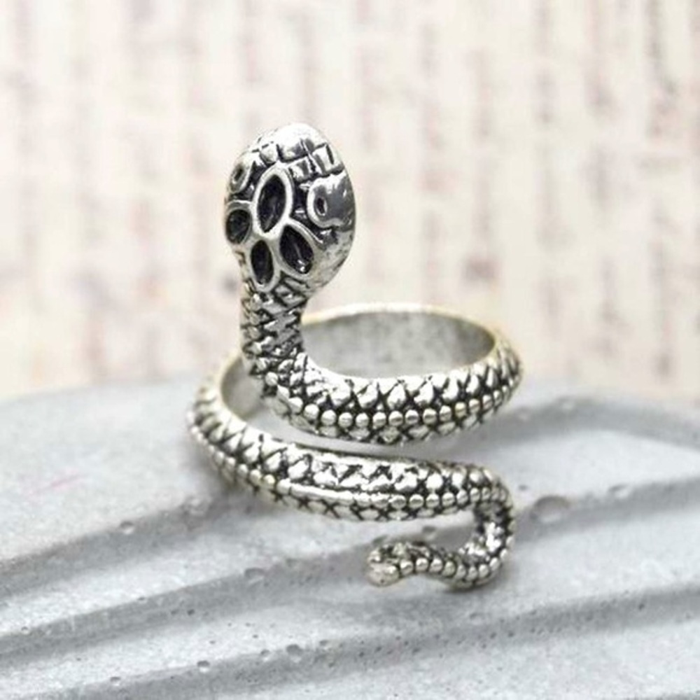 Edgy Snake Wrap Ring